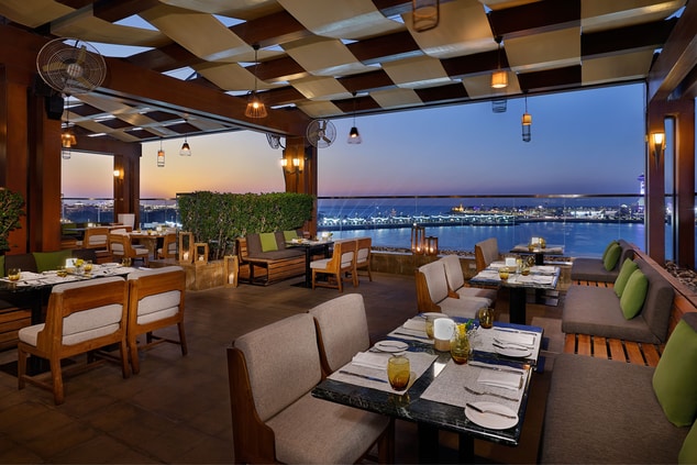 Sunset Views at Azura Panoramic Lounge Upper Deck