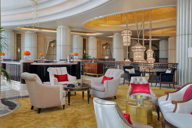 Luxurious tea and coffee lounge at Crystal Lounge 