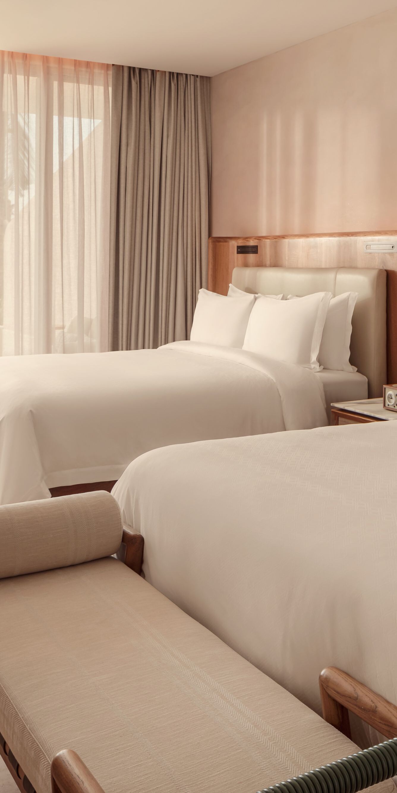 Guest room featuring two queen beds