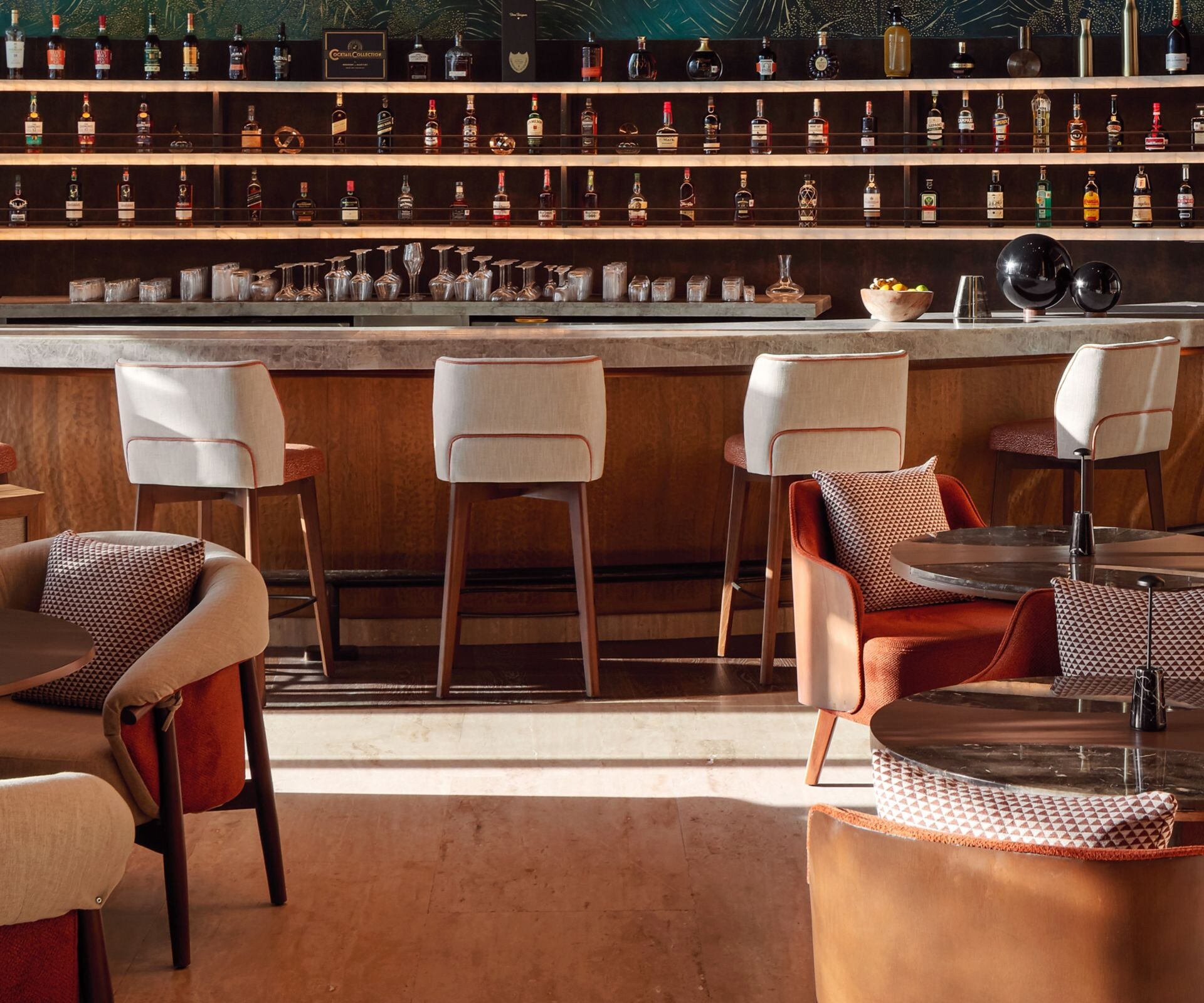 The St. Regis Bar featuring bar seating