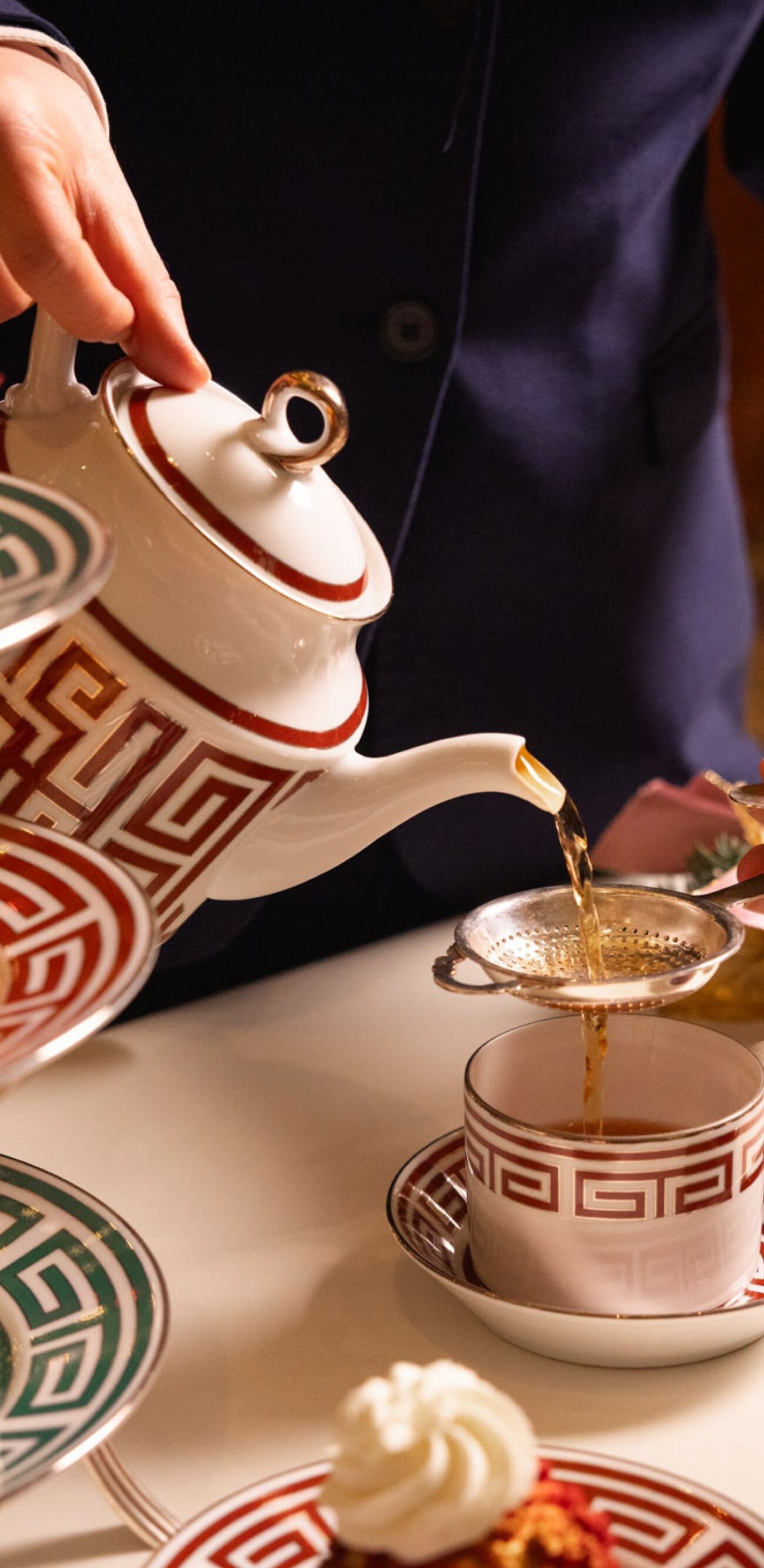 Festive Tea Ritual, Winter Garden 
