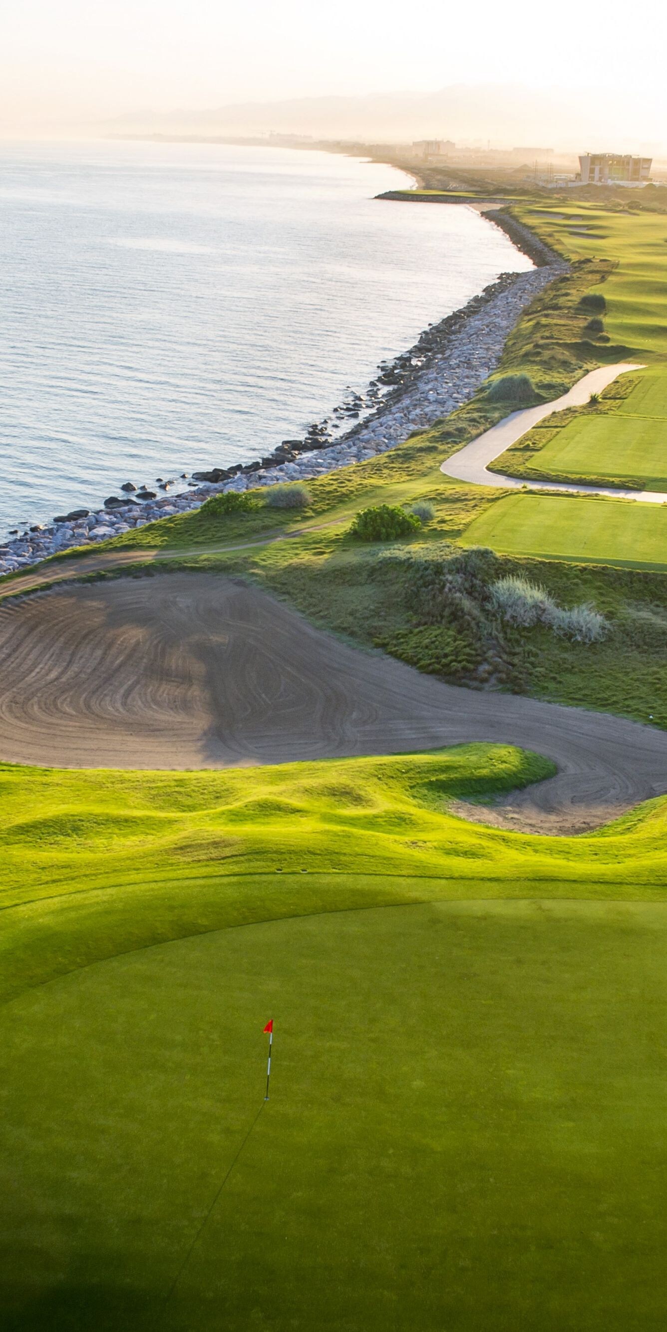 Aerial view of Al Mouj Golf course