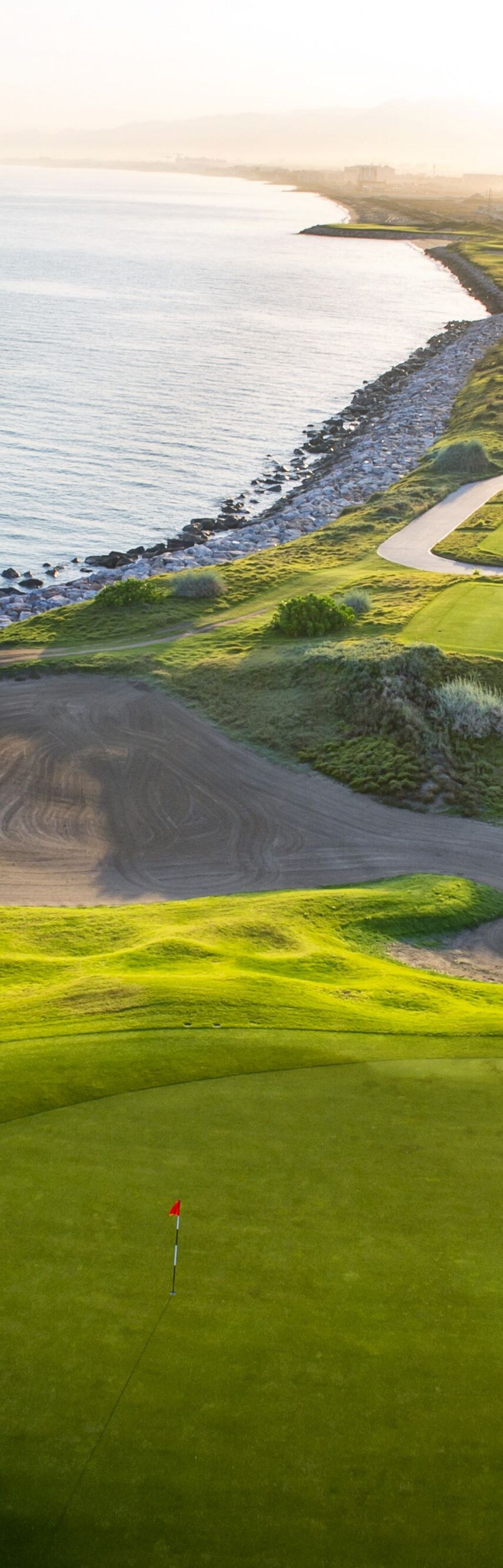 Aerial view of Al Mouj Golf course