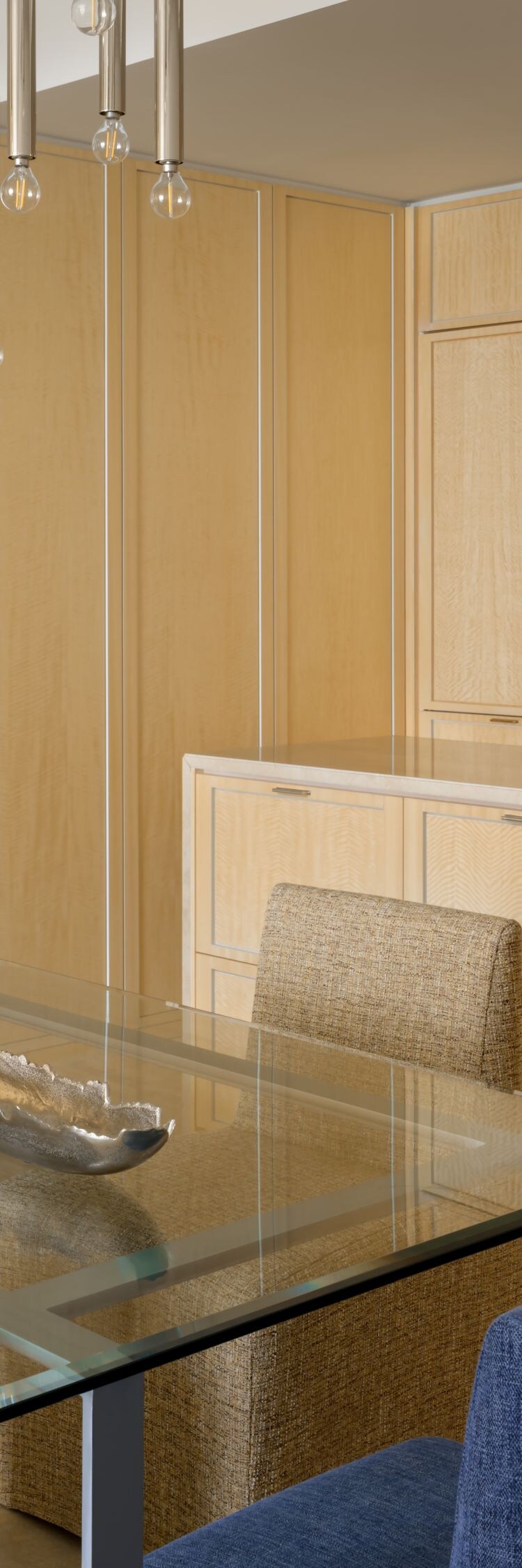 Kitchen island with dining table