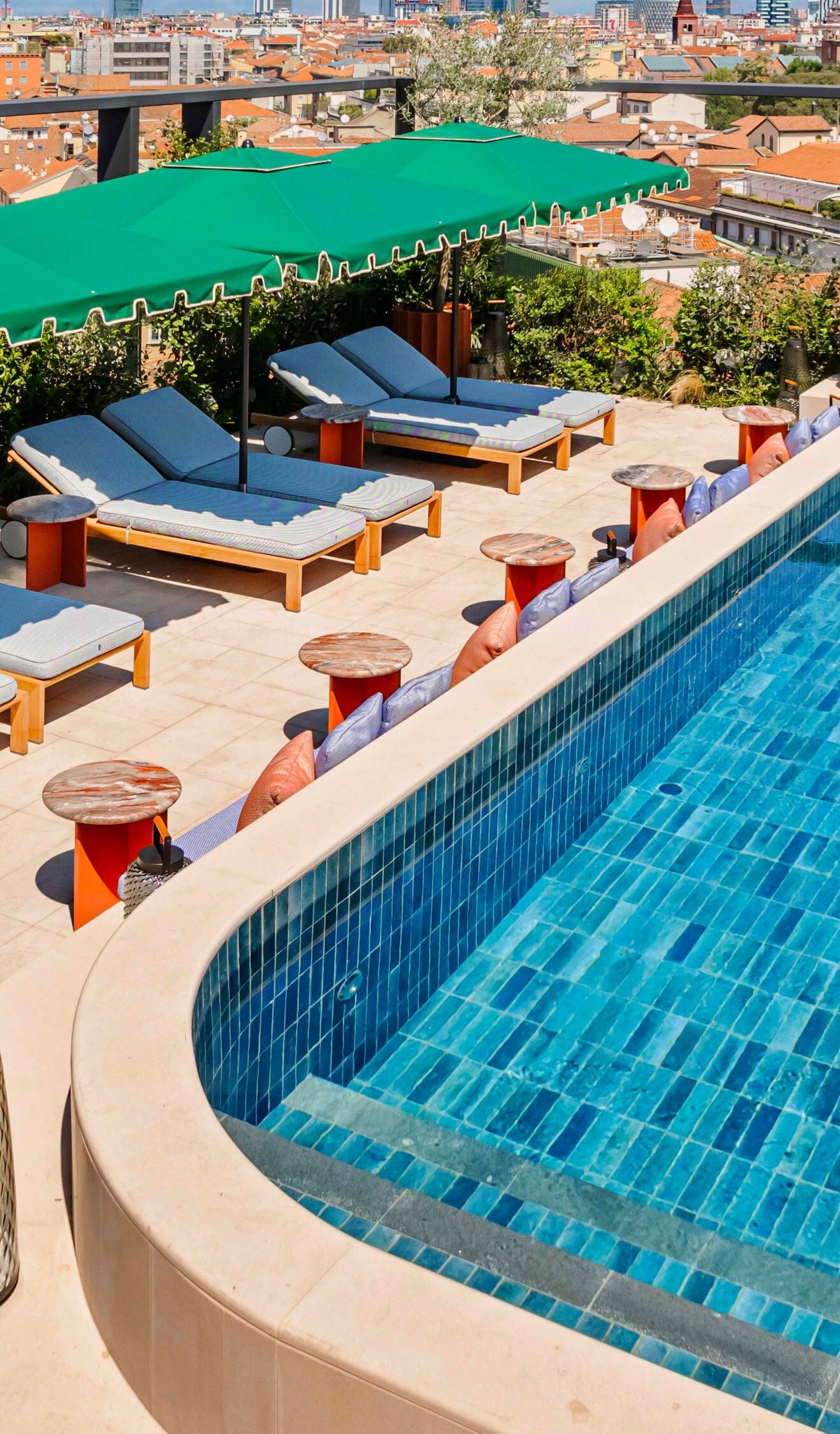 Rooftop pool view