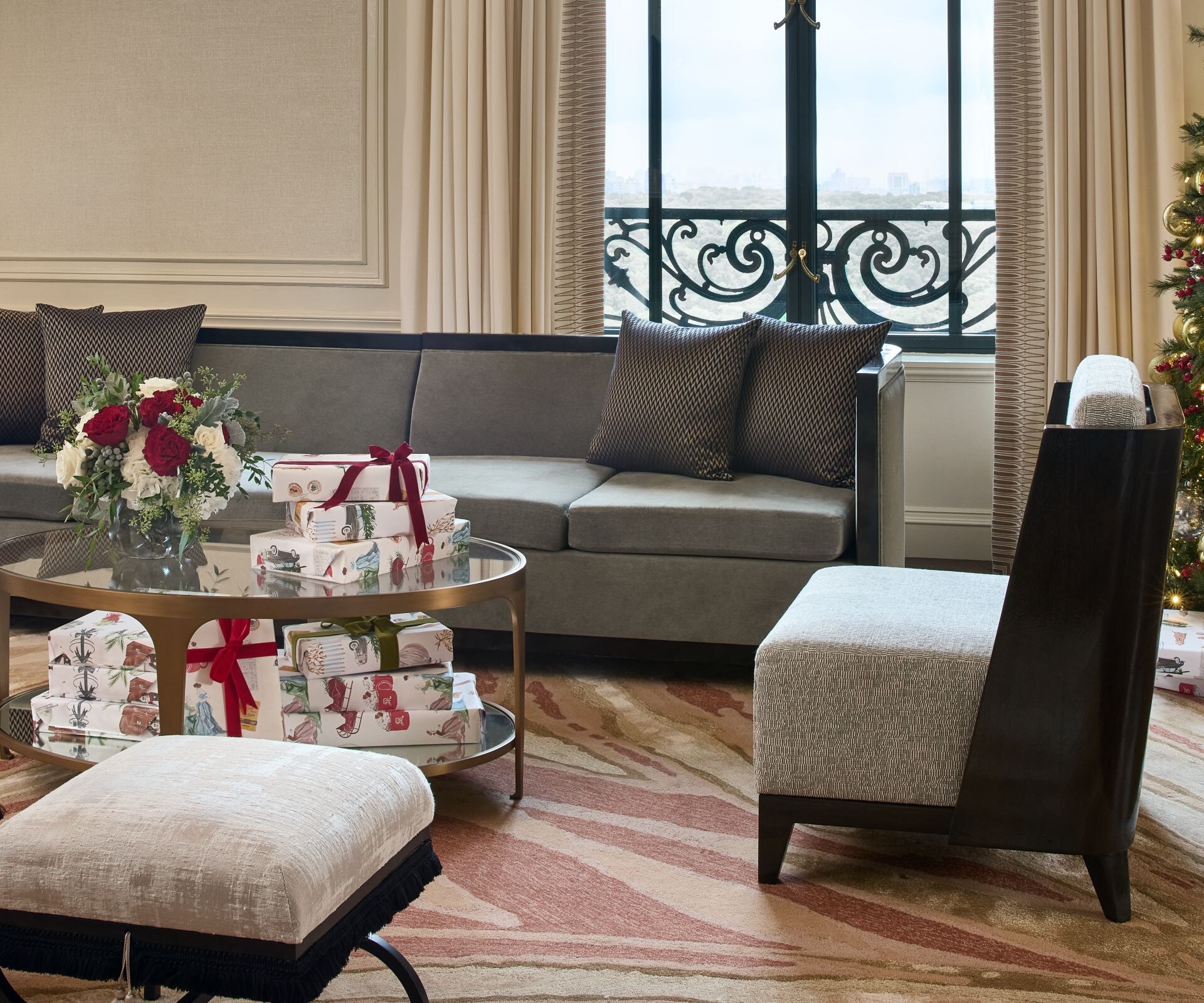 Christmas Tree and decor in Royal Suite