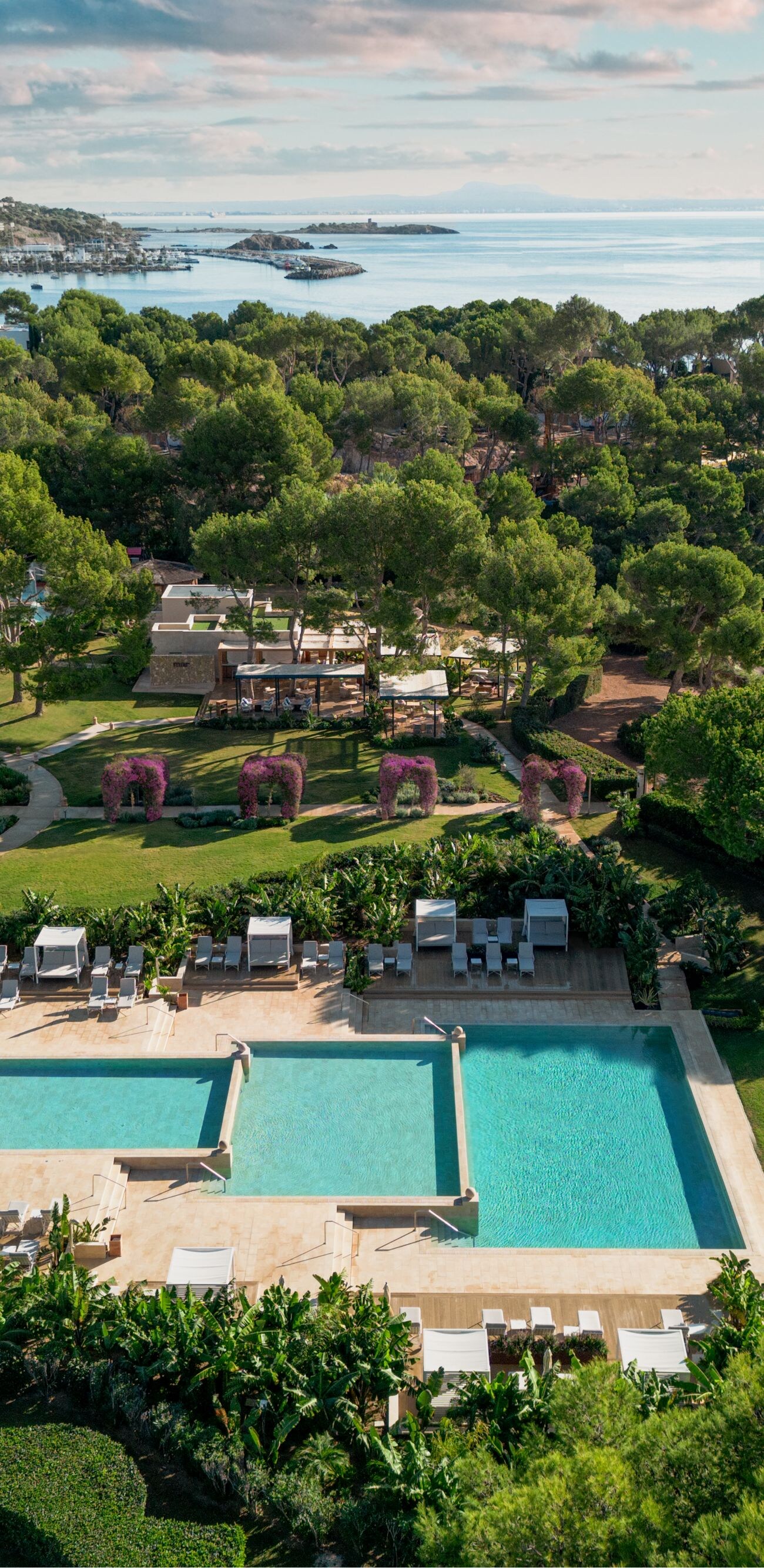 Hotel Gardens, Pool and Porto Portals Views 