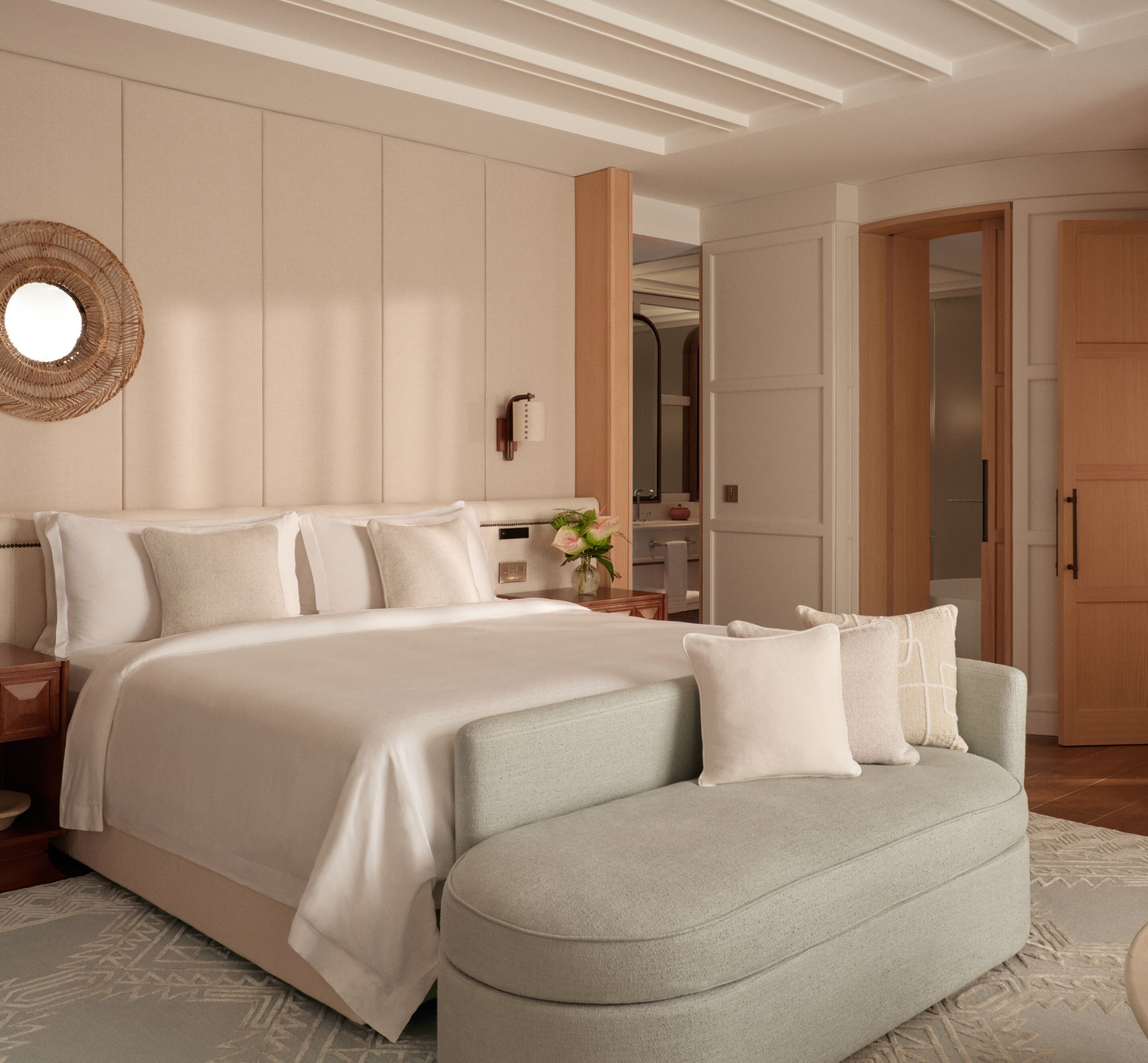 Bedroom with king bed and seating area