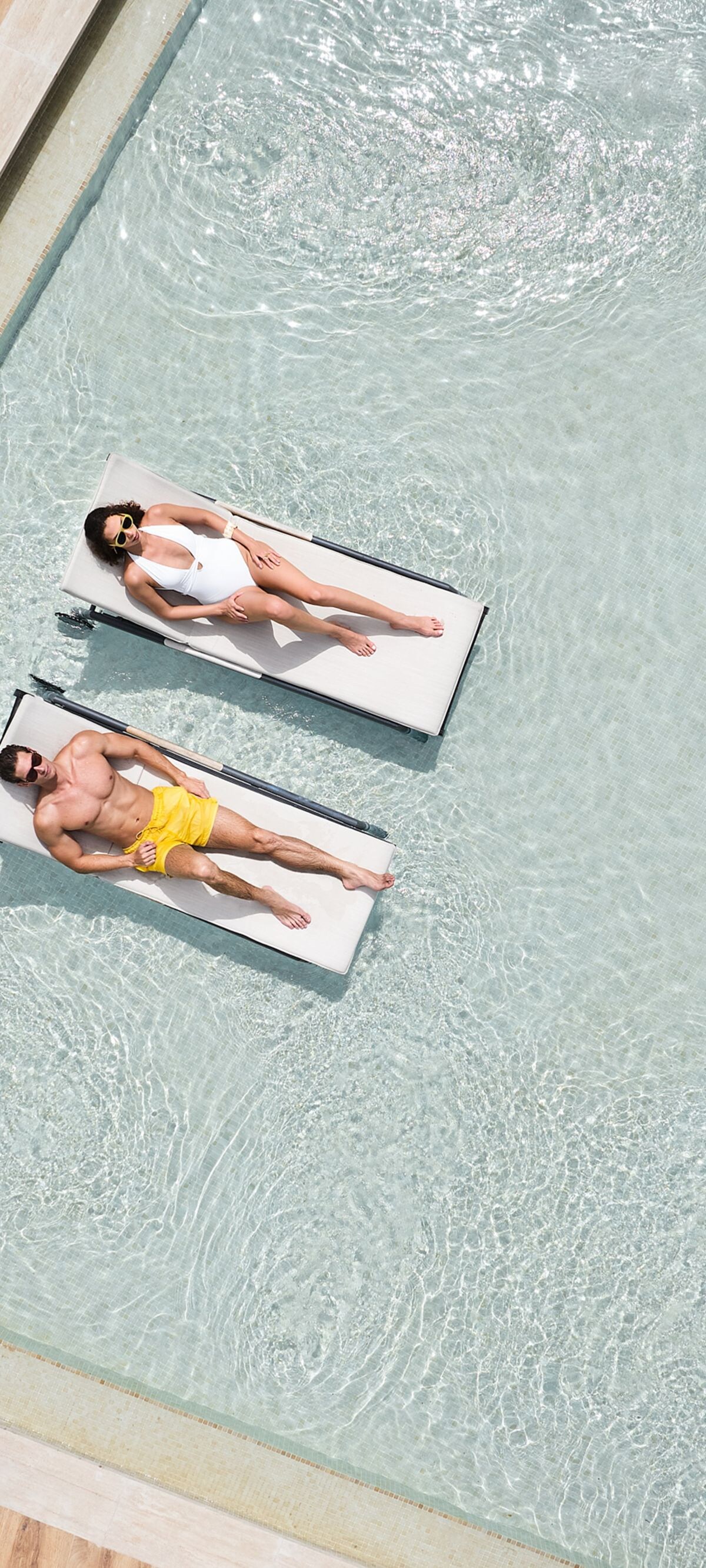 Aerial view of the rooftop pool at The St. Regis C