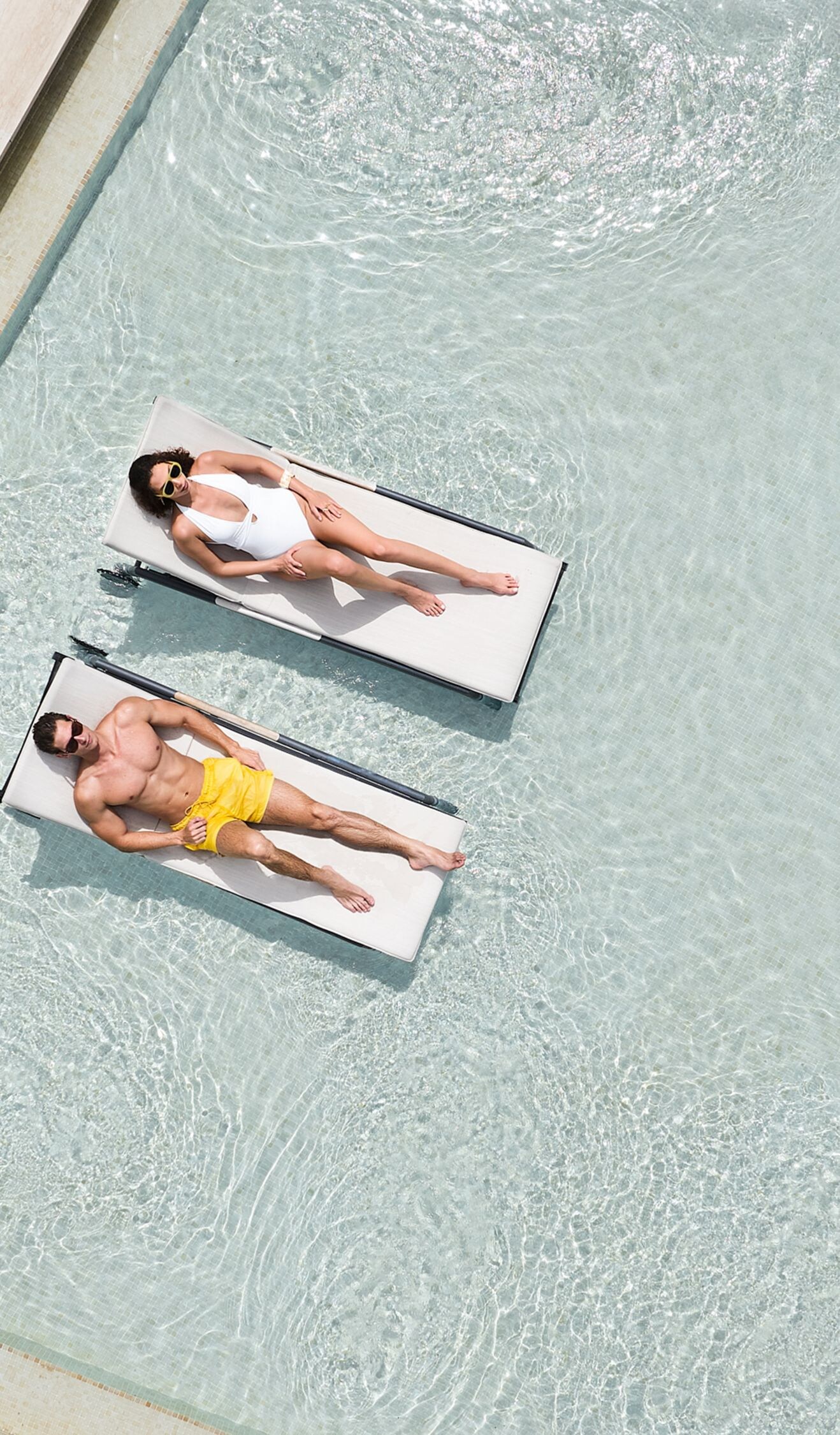 Aerial view of the rooftop pool at The St. Regis C