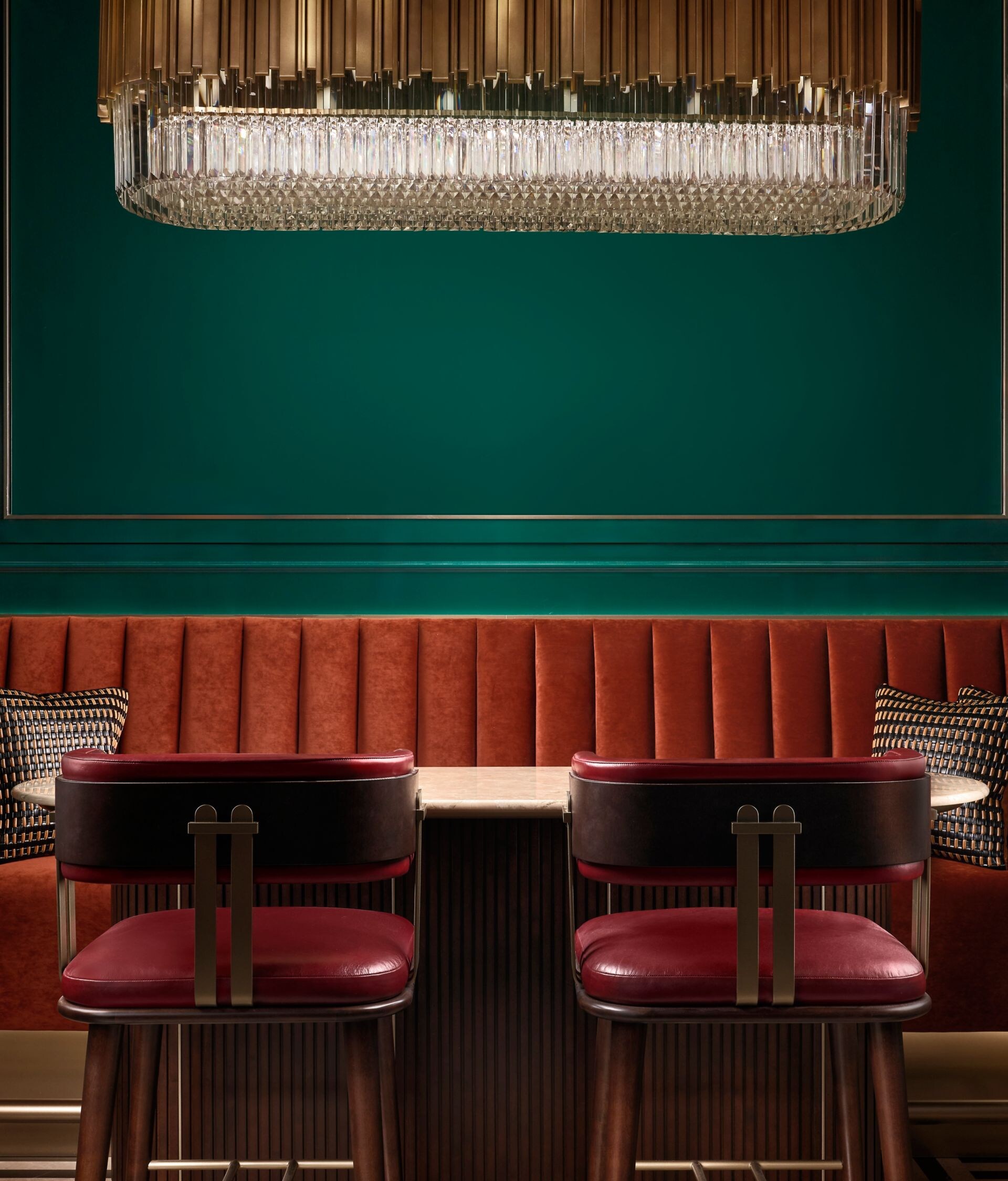 Semi-private seats at The St. Regis Bar