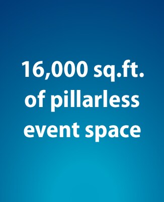 Image of Text that says 16,000 sq. feet of event space