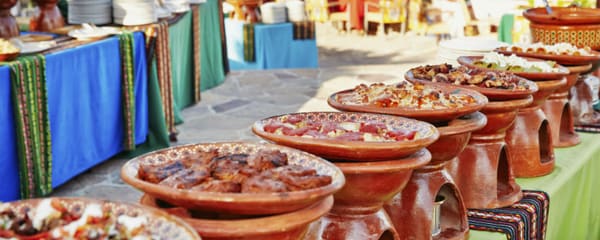 Authentic cuisine from across Mexico is served on a buffet