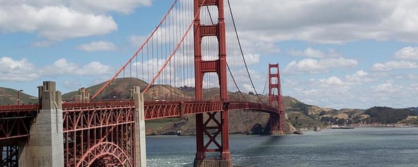 A recreation trail near the Golden Gate Bridge in San Francisco.