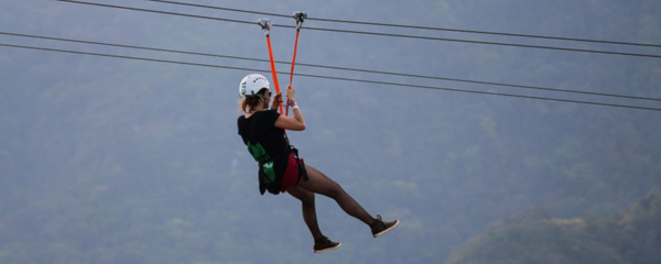 Zip lines are on of the thrills visitors can enjoy in Park City, Utah when not on the ski slopes

