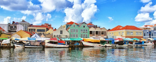 Boats on the water in Curacao.