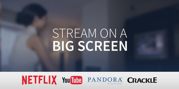 Stream Netflix and other services on your in-room TV  