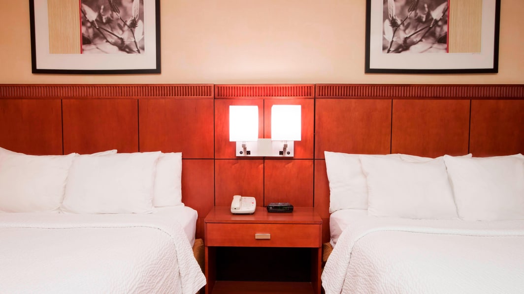 Dos camas Queen del hotel en Amarillo, Texas