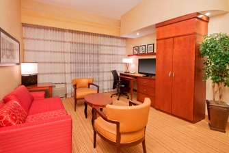 Amarillo Hotel Suite Living Area