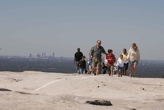 Walk-Up Trail to Top of Stone Mountain
