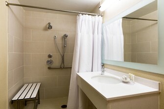 Austin Airport Accessible Suite Bathroom