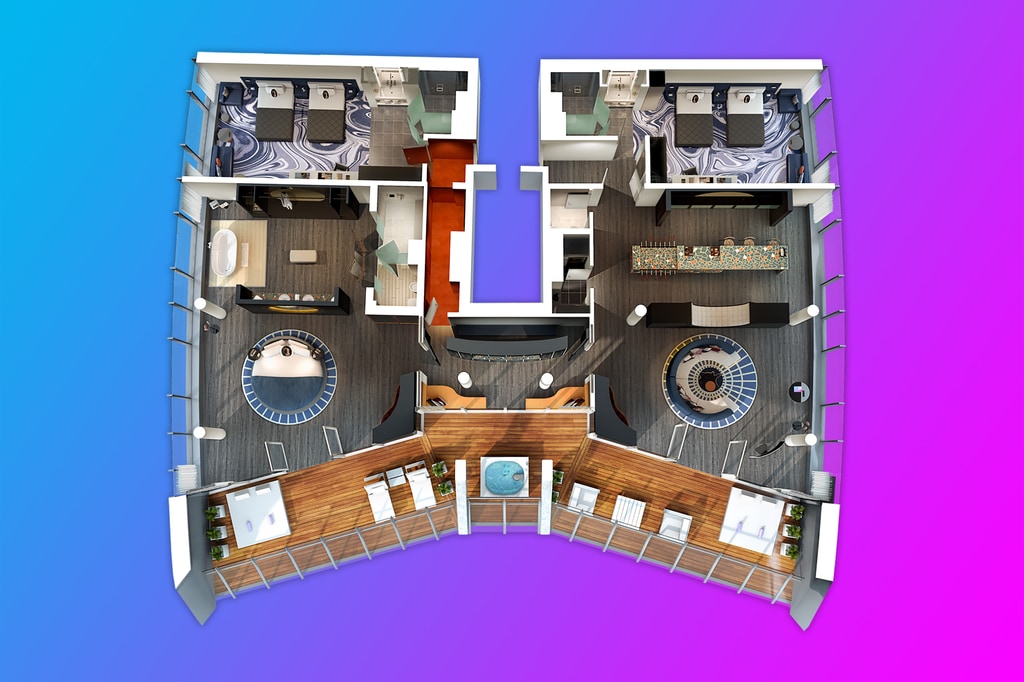 EXTREME WOW Suite – Raumaufteilung