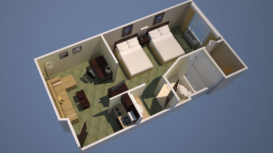 2 Double Bed Suite
