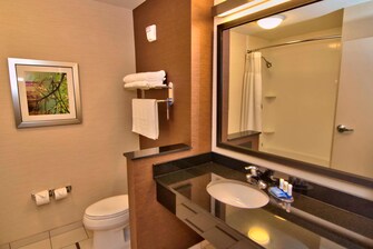 Towanda hotel queen bathroom