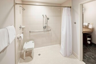 Accessible Guest Bathroom Roll-in Shower