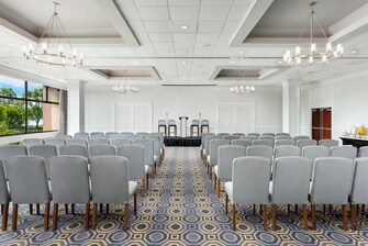Our spacious Ballroom can easily accommodate a large crowd.