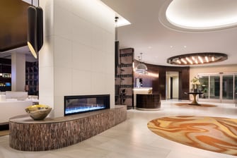 Elegant Lobby Fireplace