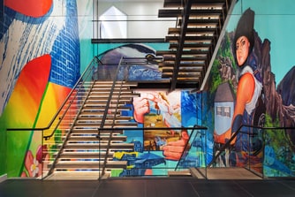 Staircase Art Mural