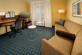 Fairfield Inn hotel room suite