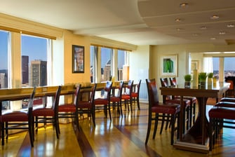 Baltimore waterfront hotel concierge lounge