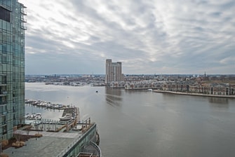 Baltimore hotel Harbor East view