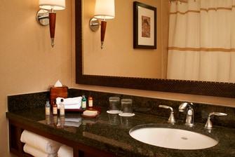 Hotel bathroom in Columbia SC