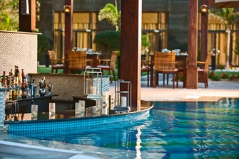 Poolside bar at Cairo hotel