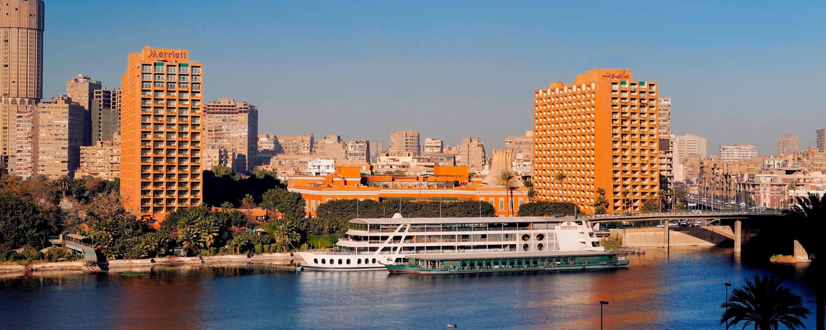 Esterno del Cairo Marriott Hotel e Casinò Omar Khayyam