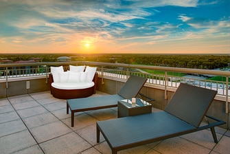 Presidential East and West Feature Duel Patios with amazing Views