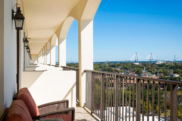 Concierge Guest Room Balcony - Charleston Bridge View