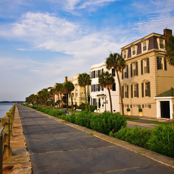 Charleston Battery Waterfront Park and Walk