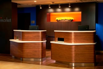 Cleveland Airport hotel front desk