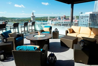 Upper Level Lounge Area Rooftop Bar
