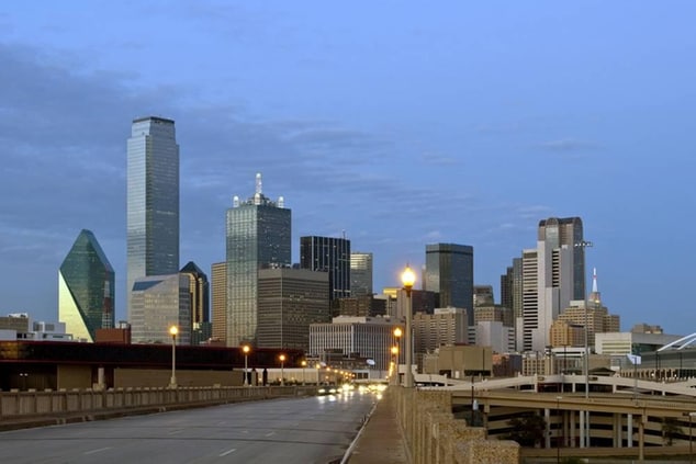 Downtown Dallas Texas Skyline