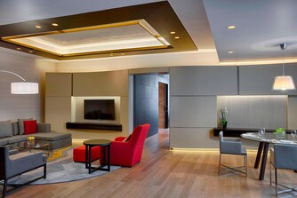 The layout of the Westin Suite offers plenty of space for the travelling professional, a place to decompress and stay productive.