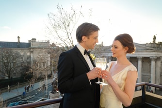 Couple on Presidential Suite - Balcony