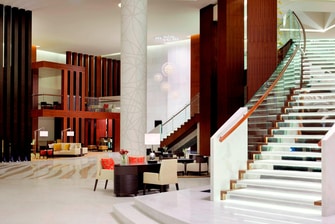 Dubai luxury hotel lobby