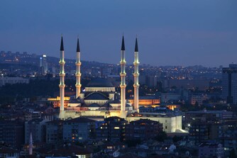 Kocatepe Mosque in Ankara, Turkey