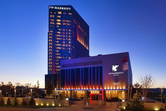Exterior de hotel de lujo en Ankara