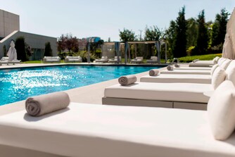 Outdoor pool at Ankara hotel